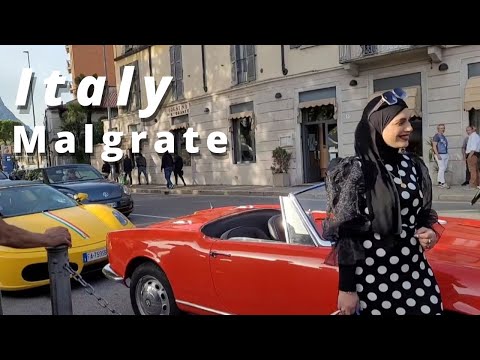 Walk with me from LECCO to MALGRATE at weekend holiday.walking tour around COMO LAKE#milan #milan