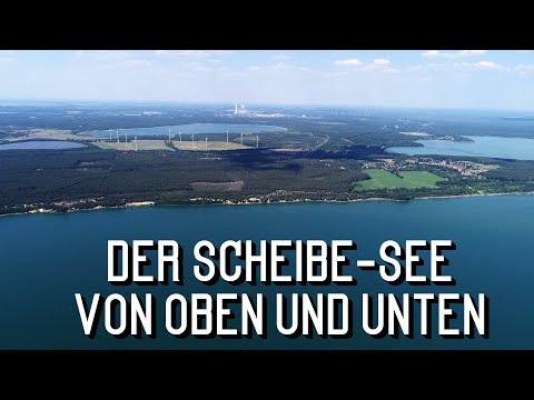 der Scheibe-See von oben und unten, Hoyerswerda