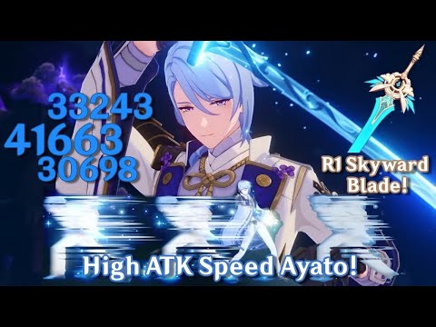 Mika C0 + Ayato C6 Machine Gun 94% Atk Speed  (23 Hits)