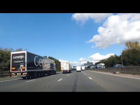 [4K] 🇬🇧 Driving M25 or London Orbital Motorway, England