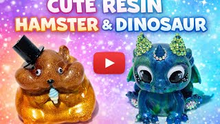 I Made the CUTEST Resin Hamster & Dinosaur Ever! 😍✨@LETSRESIN