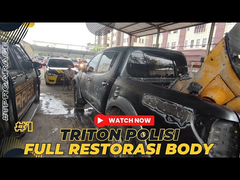STRADA TRITON POLISI FULL RESTORASI BODY !!