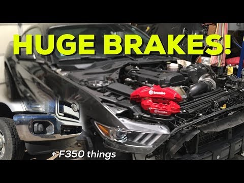 Gt350 Mustang Brembos brakes? - Ford F350 Bumper and lip install | Too many project cars.