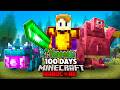 I Survived 100 Days In TERRARIA LIKE Minecraft Hardcore