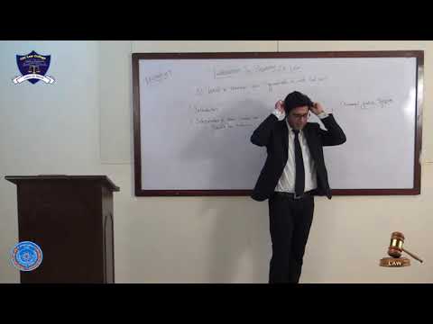 Introduction to Law Lecture-7(LLB 5 Years program Part-I)