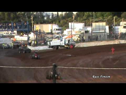 Huge Midget Crash -Sydney Speedway  by Russ Fenson