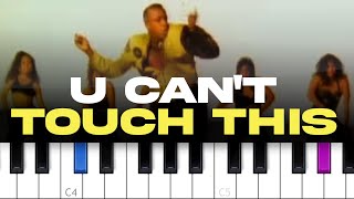MC Hammer - U Cant Touch This (piano tutorial)