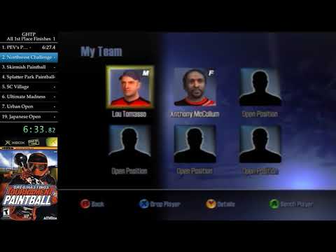 [WR] Greg Hastings' Tournament Paintball - All 1st Place Finishes (Normal) speedrun - 3:24:54