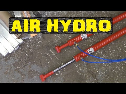 Hydraulics using compressed air.