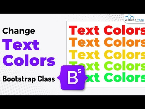 Change Text Colors in Bootstrap Class | Bootstrap 5 Tutorial