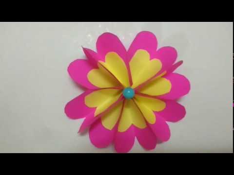 How to make flowers using origami paper | simple paper flowers | NUHA’S CORNER
