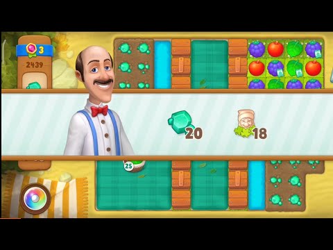 Gardenscapes Level 2439 Walkthrough "No Boosters Used"