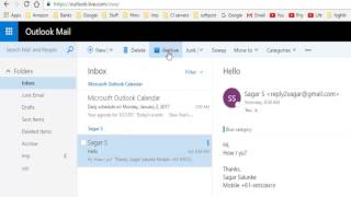 How to archive the mails in outlook webmail 365
