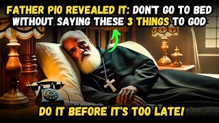✝️ ALWAYS SAY THESE 3 THINGS TO GOD BEFORE YOU SLEEP, BEFORE IT'S TOO LATE – FATHER PIO REVEALED IT!