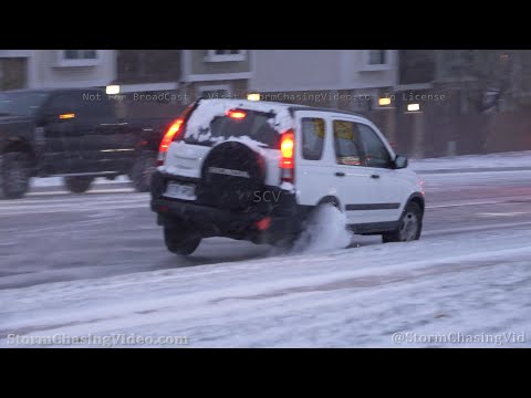 Vehicle Loses Control on Extremely Icy Roads, Colorado Springs, CO - 10/25/2020