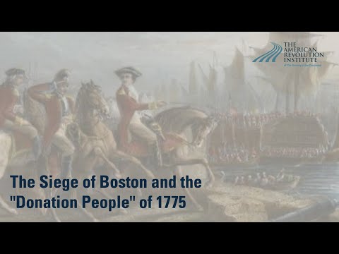 The Siege of Boston and the "Donation People" of 1775 | Katie Turner Getty
