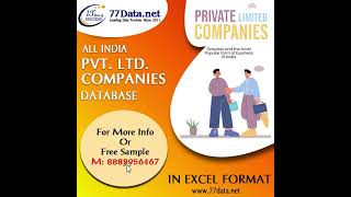 All India Pvt LTD Companies Database