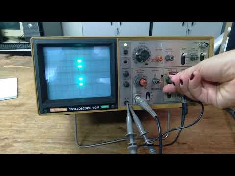 OSCILOSCÓPIO ANALÓGICO DA HITACHI MODELO: V-212 DE 20MHZ