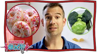 What You Eat Is Important! 🥕🍉🥑 🍩 | The Food Experiment | @OperationOuch | Science For Kids | Nugget