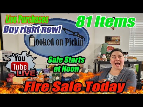 Fire Sale Today 81 Items To Buy - Buy Direct from me in a Fast Paced Live Sale--Online Re-seller