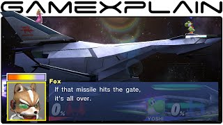 Smash Bros Wii U: All Star Fox Conversations in Orbital Gate Assault (Smash Taunt Easter Egg)