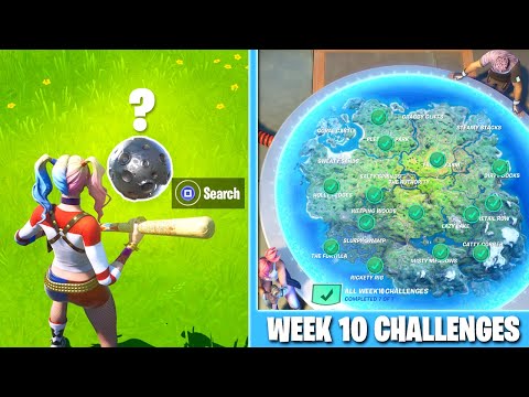 All Week 10 Challenges Fortnite Season 3! (Guide)