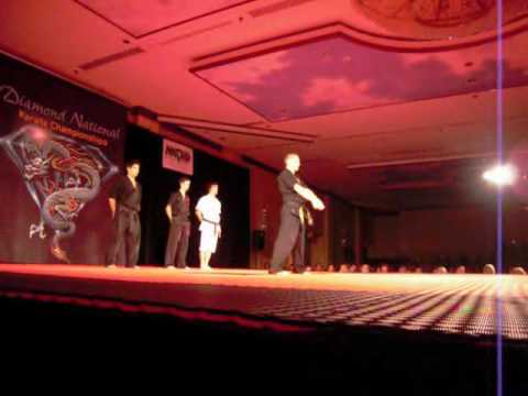 BRENDON HUOR receiving SCORING 3 OF 9 99 Finals 2008 Diamond World KARATEChampshp