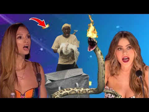 The appearance of the Goat shocked the world! #viralvideo #agt #bgt #magic