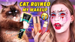 I Let My CAT Control My MAKEUP 