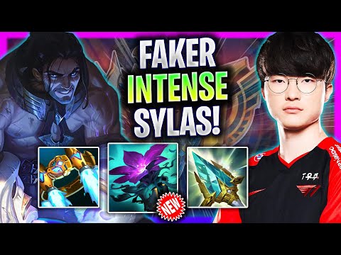 FAKER SUPER INTENSE GAME WITH SYLAS MID! - T1 Faker Plays Sylas Mid vs Ahri! | Season 2024