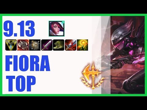 Fiora Top Ranked Challenger Build 9.13 - KR Challenger