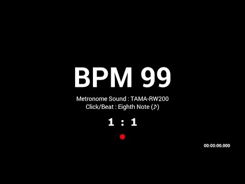 Metronome BPM 99 / Hi-hat / 8th