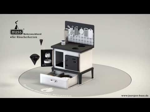 "KÜCHENHERD" für Räucherkerzen / Duftharze / Duftöle / Tassenwärmer - Aus dem Erzgebirge