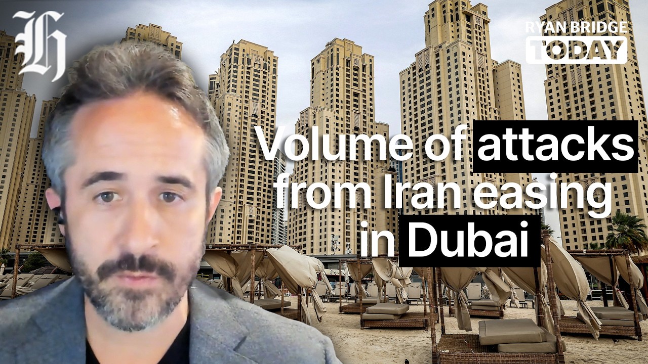 Middle East correspondent: Volume of attacks from Iran easing in Dubai | Ryan Bridge TODAY