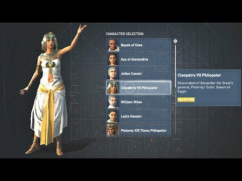 Assassin's Creed Origins Discovery Tour - All Playable Characters