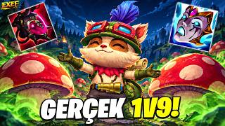 100.000+ HASAR TEEMO! SADECE 1V9!