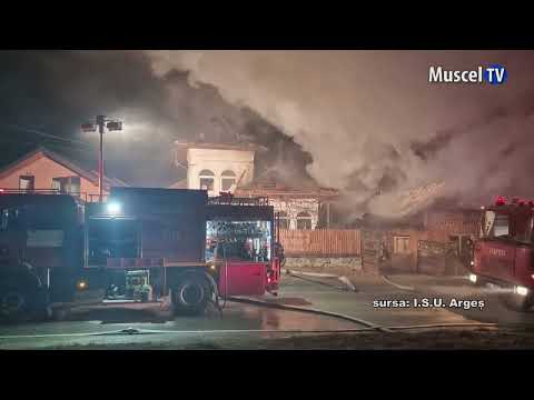 Jurnal MUSCEL TV 20.02.2023 Casă în flăcări, locatari salvați de polițiști