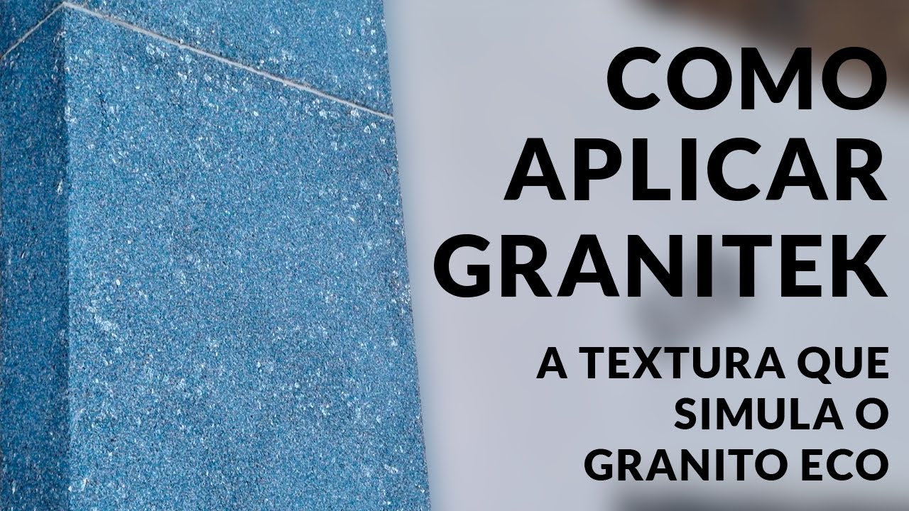 Como aplicar Granitek. O Granito Eco. Textura de parede que simula o granito. Temos diversos modelos