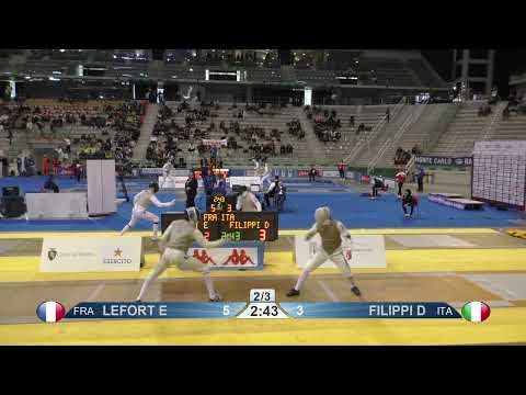 2023 134 T32 08 M F Individual Torino ITA GP YELLOW FILIPPI ITA vs LEFORT FRA