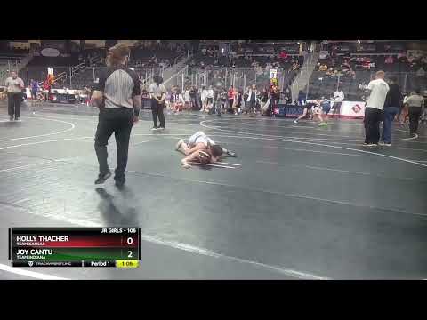 106 Lbs Quarterfinal - Joy Cantu, Team Indiana Vs Holly Thacher, Team Kansas A066