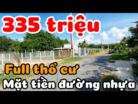 Đất đường nhựa full thổ cư giá 335 triệu ở gần Chợ Long Vĩnh xã Long Chữ Tây Ninh cách TPHCM 70km