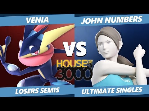 Smash Ultimate Tournament - Venia (Greninja) Vs. John Numbers (Wii Fit) SSBU Xeno 196 Losers Semis