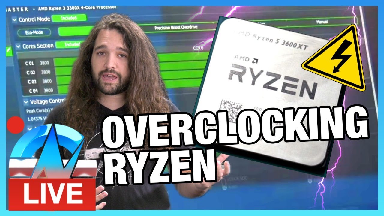 LIVE: How to Overclock AMD Ryzen 5 3600XT, Infinity Fabric, & Memory (Basics)