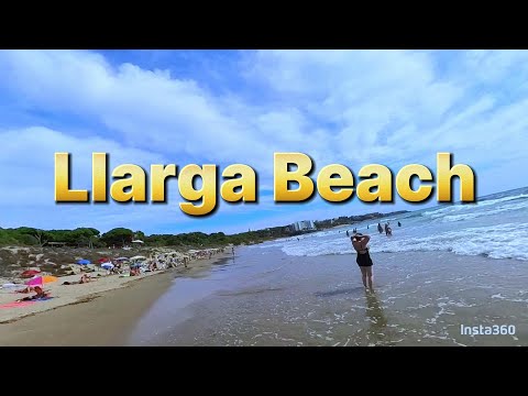 Llarga Beach Salou, Costa Dorada, Spain. 360 Virtual walk