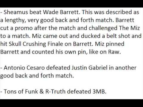 WWE Main Event Spoilers 5/29/13 (HQ)