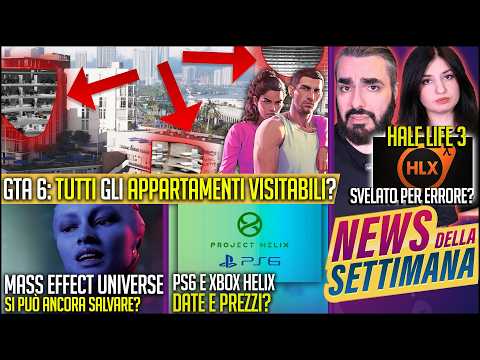 GTA 6: SI VISITERÀ OGNI APPARTAMENTO? | MASS EFFECT SI PUÒ SALVARE? | PS6 E XBOX HELIX DATE E PREZZI