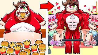 Me IGNORÓ una chica y cambié mi CUERPO en Minecraft 😳💪