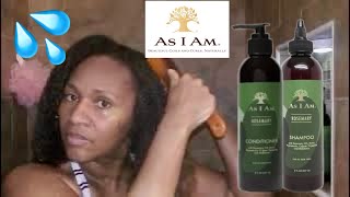 Wash Day ft. As I Am Rosemary Shampoo & Conditioner | DEMO and Product Review