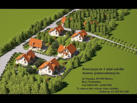 Sprzedam domy, ul. Pszenna w Śliwicach, w Borach Tucholskich. Tel. 603 811 640.