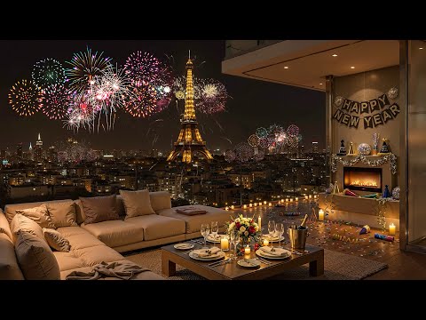New Year’s Eve 2026 | Cozy Paris Apartment with Elegant Jazz Music & Fireworks Ambience to Unwind